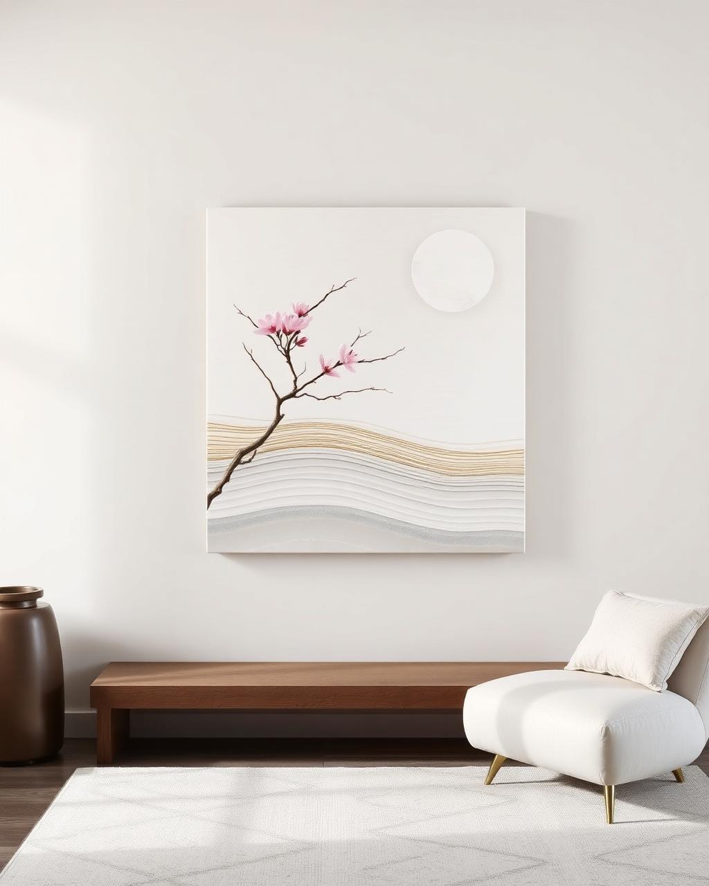 Japanese Zen resin artwork by Siooraa Studios