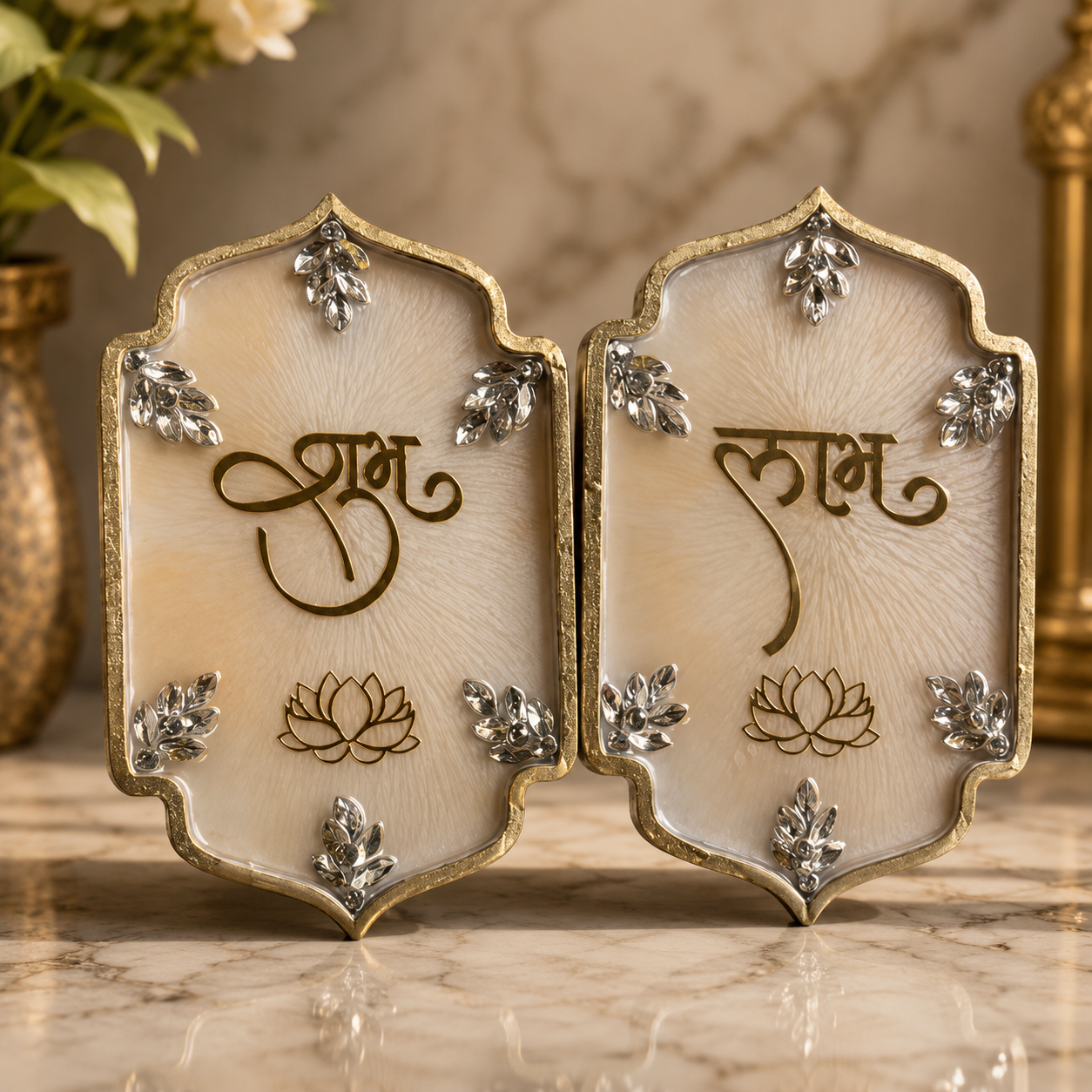 Ivory Shubh Labh Pair