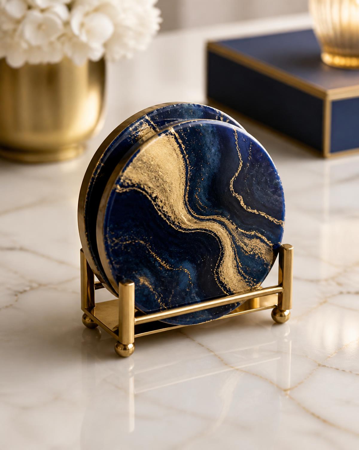 Lapis Coaster Set