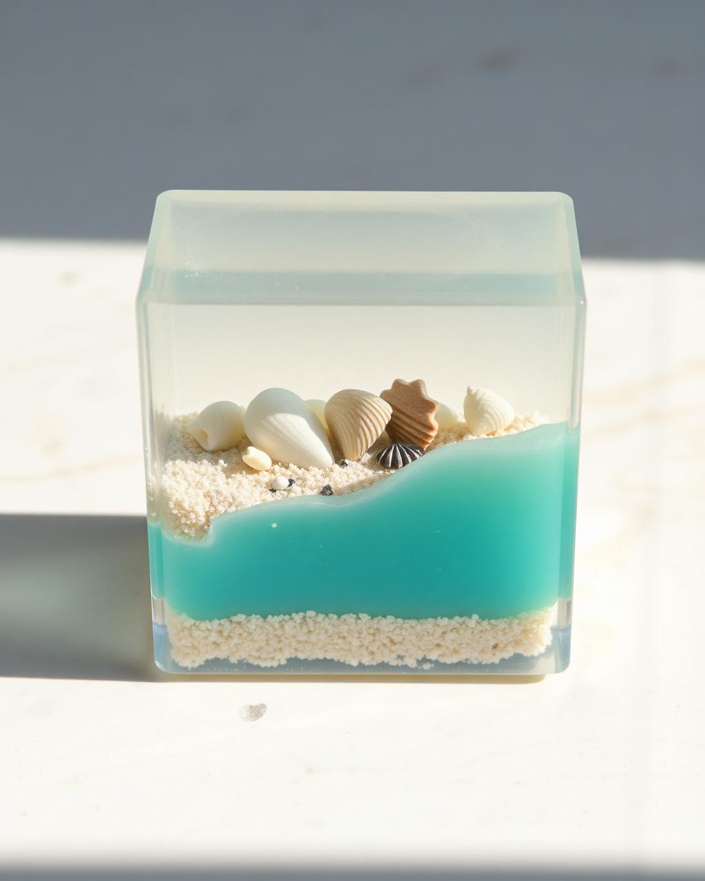 Beach Memory Frame with Fairy Lights