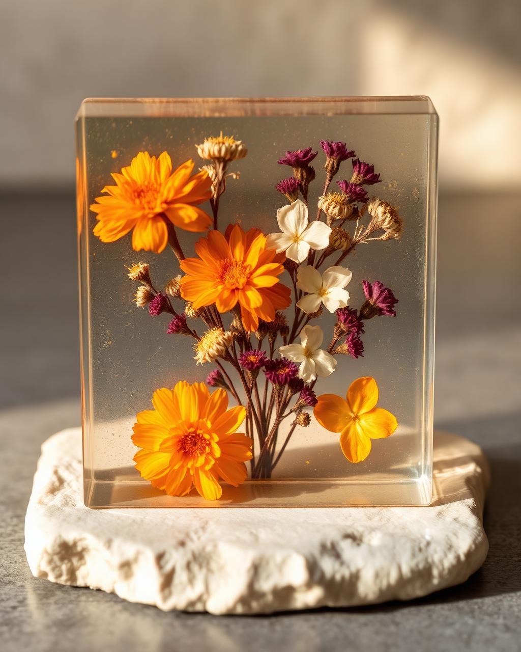 Temple Flower Resin Art